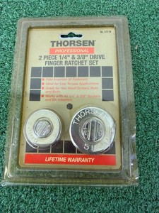 2pc 14 & 38 Drive Finger Ratchet Set