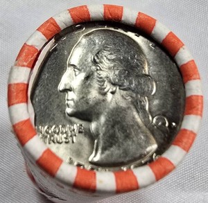 1976 Bicentennial Washington Quarter Roll  40 Coins  Original Loomis Wrapper