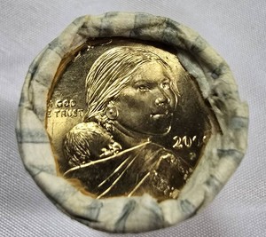 2000-P Sacagawea Native American $1 Coin Roll  Uncirculated Dollars