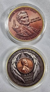 2-Piece 2025 Lincoln Last Penny Commemorative Medal Set  Collector Capsules