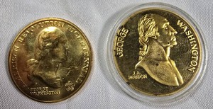 George Washington Bicentennial & Mount Vernon Commemorative Tokens  2-Piece Lot