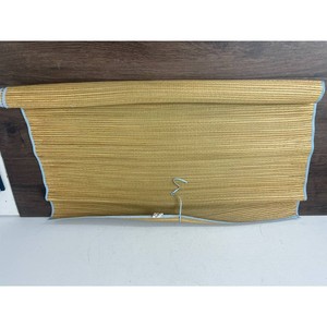 Tan Woven Straw Roll-Up Beach Mats 2 Pieces