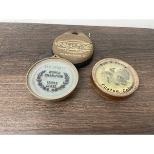 Fly Fishing Wooden & Plastic Call Discs 3 Pieces