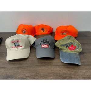 Assorted Embroidered Baseball Caps 6-Piece Hunting Golf NRA