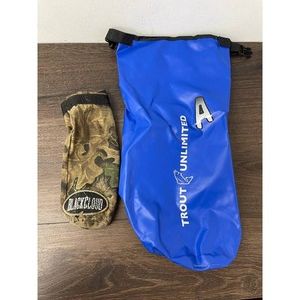 Trout Unlimited Blue Waterproof Dry Bag with Camo Pouch
