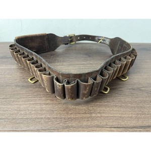 Rodd & Gunn Brown Leather Cartridge Belt with Brass Buckle