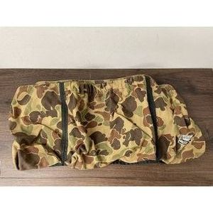 Battle Lake Camo Canvas Duffel Bag with Strap