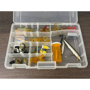 Assorted Soft Plastic Fishing Lures Tackle Box Set, 20 Pieces