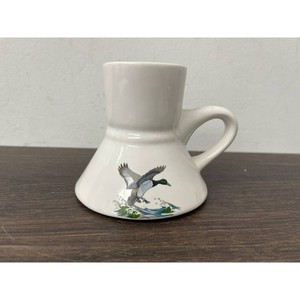 White Ceramic Duck Decanter Mug with Handle