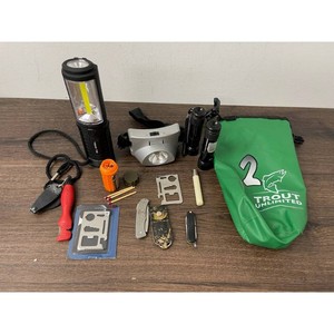 Trout Unlimited Green Nylon Fishing Accessory Kit