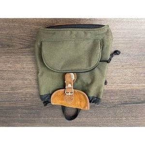 Minnesota Hunter Olive Canvas Backpack with Suede Flap