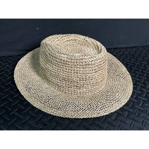 Natural Straw Woven Sun Hat � Wide Brim, 21 in