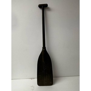 Black Metal Oar Paddle with T-Grip Handle