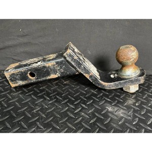 Black Steel Trailer Hitch Ball Mount with 2 in Ball