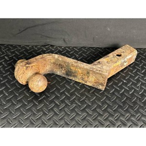 Rusty Steel Trailer Hitch Ball Mount with Ball