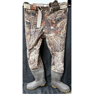 Cabelas Camo Rubber Hunting Waders with Belt, Size 12