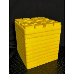 Yellow Plastic Modular Storage Blocks with Carry Bag, 10 Pieces