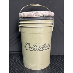 Cabelas Olive Green Plastic 5 Gallon Bucket with Lid