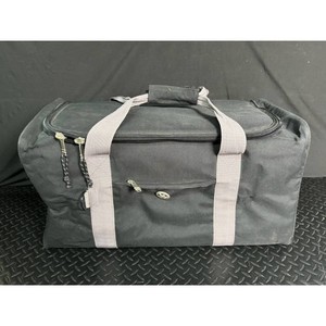 Black Nylon Travel Duffel Bag with Shoulder Straps