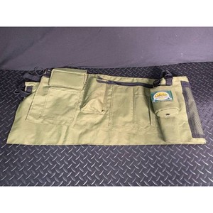 Cabelas Olive Nylon Fishing Tackle Waist Apron with Pockets