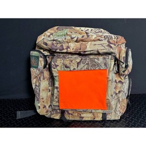 Mad Dog Gear Camo Saddle Cloth Backpack with Orange Panel