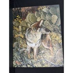 Wildlife Art Print of Fox � Nature Scene Illustration on Board