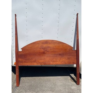 Cherry Wood Poster Bed Headboard and Footboard Frame