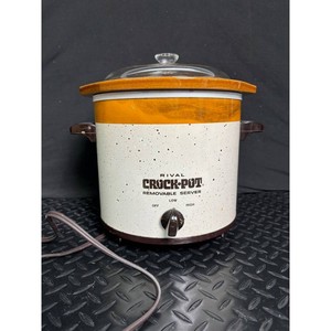 Rival Brown Ceramic Crock-Pot Removable Server with Lid
