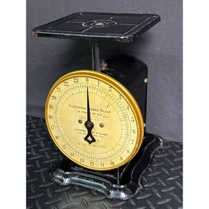 Black Cast Iron Columbia Family Scale by Landers, Frary & Clark