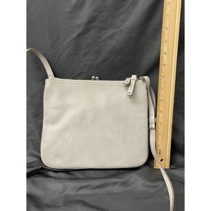 Nine West Beige Faux Leather Crossbody Bag with Pink Lining