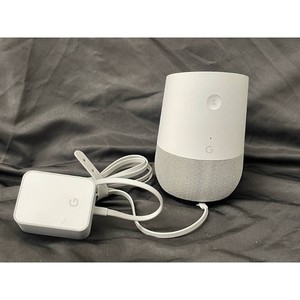 Google White Plastic Smart Speaker with Power Adapter