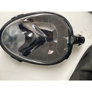Ninja Shark Black Plastic Full Face Snorkel Mask Set
