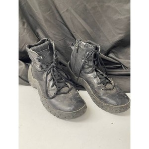 Danner Black Leather Side-Zip Tactical Boots Mens 10