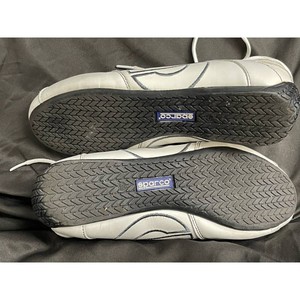Sparco White Leather Racing Shoes Size 39