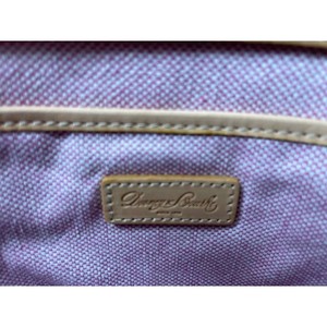 Dooney & Bourke Pink Canvas Tote Bag with Leather Trim