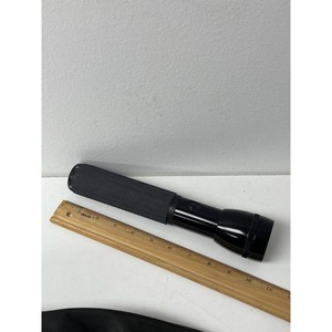 Brinkmann Black Metal Flashlight with Ribbed Grip