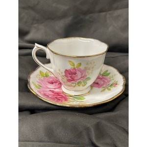 Royal Albert White Bone China Floral Teacup & Saucer Set