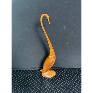 Arnels Brown Ceramic Heron Figurine � Decorative Bird Statue