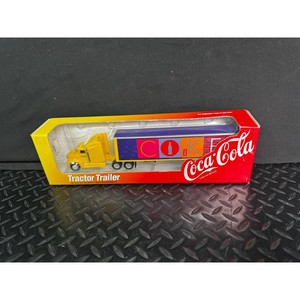 Coca-Cola Yellow Die-Cast Tractor Trailer 164 Scale in Box