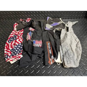 Vintage American Flag & Motorcycle Themed T-Shirt Bundle � 5 Pieces