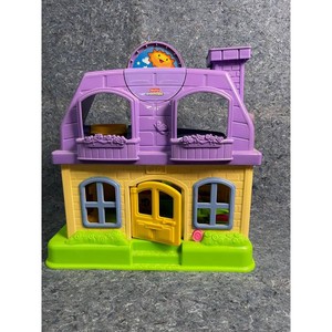 Fisher-Price Little People Purple House Playset with Yellow Door