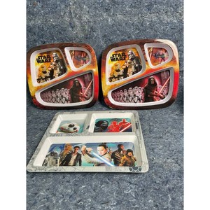 Star Wars Plastic Divided Serving Tray Set, 3 Pieces