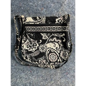 Vera Bradley Black Quilted Floral Crossbody Bag