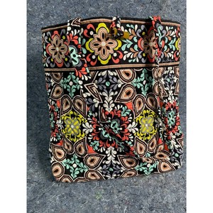 Vera Bradley Black Floral Quilted Tote Bag