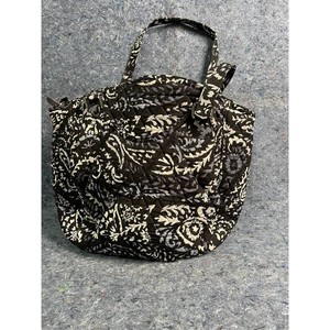 Vera Bradley Black Quilted Floral Tote Bag