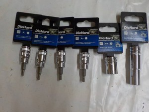 DieHard Sockets - all sizes shown