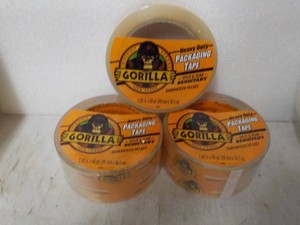 3 rolls Gorilla 1.88 x 40 yards Clear Tape