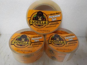 3 rolls Gorilla 1.88 x 40 yards Clear Tape