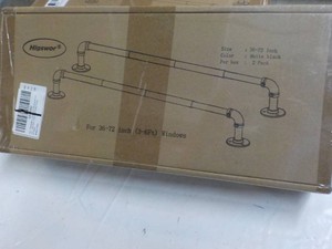 Higswor IndoorOutdoor Curtain Rods for Windows 36-72