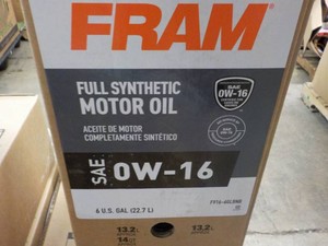 6 gallons Fram SAEOW-16 Full Synthetic Motor Oil
